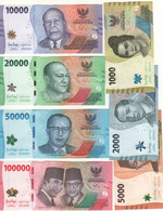 INDONESIA  Attractive New Issue   "Full Set 7 Values  1'000 To 100'000 Rupiah"    Pnew    Dated 2022 - Indonésie