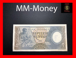 INDONESIA 10 Rupiah  1963  P.  89   AUNC - Indonésie