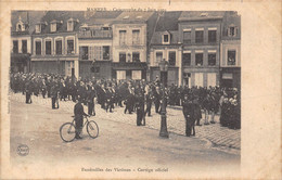 72-MAMERS- CATASTROPHE DU 7 JUIN 1904, FUNERAILLE DES VICTIMES CORTEGE OFFICIEL - Mamers