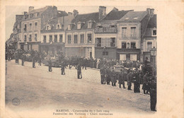 72-MAMERS- CATASTROPHE DU 7 JUIN 1904, FUNERAILLE DES VICTIMES CHARS MORTUAIRES - Mamers