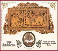 India 2006 Sandalwood Aroma Scented Fragrant Elephant MINIATURE SHEET MS MNH - Sonstige & Ohne Zuordnung