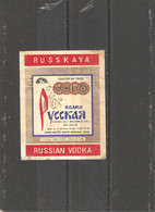 USSR Vodka  "Russian Vodka" Label (2) - Alcohols & Spirits