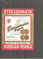 USSR Vodka  "Stolichnaya" Label (1) - Alcoli E Liquori