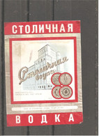 USSR Vodka  "Stolichnaya" Label (2) - Alkohole & Spirituosen