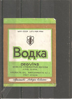 USSR Vodka  "Vodka" Label - Alcohols & Spirits