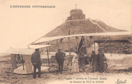 63-PUY-DE-DOME- ARRIVEE DE L'AVIATEUR RENAUX AU SOMMET DU PUY DE DOME - Other & Unclassified