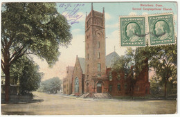 WATERBURY - CONN. - UNITED STATES - SECOND CONGREGATIONAL CHURCH - VIAGG. 1910 -89113- - Waterbury