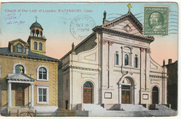 WATERBURY - CONN. - UNITED STATES - CHURCH OF OUR LADY OF LOURDES - VIAGG. 1910 -89114- - Waterbury