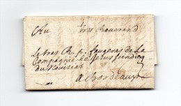 !!! LETTRE DE ST VINCENT (LANDES) DE 1692 POUR BORDEAUX - ....-1700: Precursores