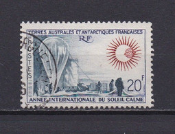 TAFF 1963 TIMBRE N°21 OBLITERE SOLEIL CALME - Usados