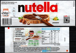 # Etichetta Nutella - Fascetta Da Barattolo Da 450 G - Altri & Non Classificati