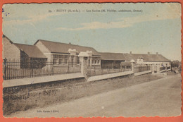 D28 - BLEVY - LES ÉCOLES (M. Pfeiffer Architecte Dreux) - Carte Dentelée Et Colorisée - Blévy