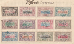 Cote Des Somalis N° 6 A 18 Sauf 14 , N°10 Et 18 Deuxième Choix (une Fente) Non Compté Dans La Cote 171 - Used Stamps