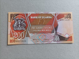 Billete De Uganda De 200 Schilings, Año 1987, UNC - Ouganda