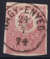 HUNGARY 1871 - Canceled - Enveloppe Stamp 5kr - Used Stamps