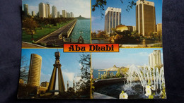 CPM ABU DHABI MULTI VUES TOURS JETS D EAU UNITED ARAB EMIRATES 1991 - Verenigde Arabische Emiraten