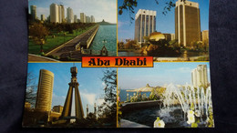 CPM ABU DHABI MULTI VUES TOURS JETS D EAU UNITED ARAB EMIRATES 1991 - Emirats Arabes Unis