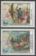 Année 1990 - N° 1720 - 1721 - Croix-Rouge Monégasque - Vie De Sainte Dévote - 2 Valeurs - Neufs