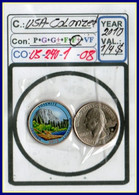 USA::#COINS#NATIONAL PARKS#.COLORIZED SPECIEL QUARTERS#( CO-US-270-1 (08) - 2010-...: National Parks