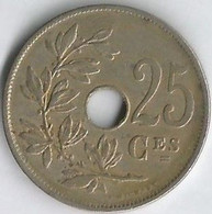Pièce De Monnaie 25 Centimes 1923  Version Belgique - 25 Cents
