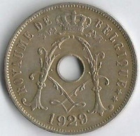 Pièce De Monnaie 25 Centimes 1929 Version Belgique - 25 Cents