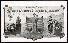 RAR Postcard Cincinatti 1915 - Deutsch - Österreich - Ungarischen Hilfsgesellschaft Nach Botfalu - Bod - America