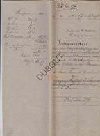 Wilsele - 1854 - Notarisakte - Betreffende De Verkoop Van Bos Door Baron D'Hooghvorst, Met Kadasterkaart  (V1853) - Manuscripten