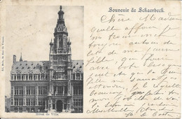 Souvenir De SCHAERBEEK - Hôtel De Ville - Oblitération De 1903 - Schaerbeek - Schaarbeek