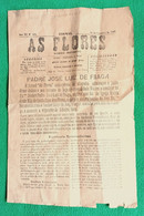 Ilha Das  Flores - Jornal "As Flores" Nº 576 De 30 De Novembro De 1940 - Católica-Açores - Portugal - Testi Generali