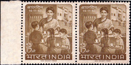 INDIA-1963-CHILDREN'S DAY-PAIR MNH-B9-2022 - Ungebraucht