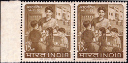 INDIA-1963-CHILDREN'S DAY-PAIR MNH-B9-2022 - Neufs