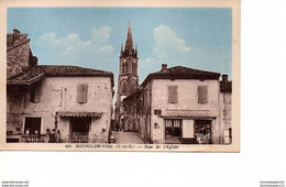 CPA BOURG DE VISA (Tarn Et Garonne) Rue De L'Eglise - Bourg De Visa