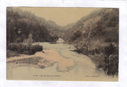 CPA :  14 X 9  -  ALBI  -  Les  Gorges  Du  Chéran  (carte Toilée) - Alby-sur-Cheran