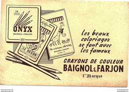 BUVARD BAIGNOL & FARJON Crayons De Couleurs - Papeterie