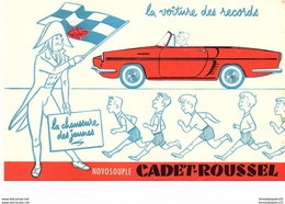 Buvard Les Chaussures CADET ROUSSEL Voiture De Tous Les Records - Schuhe