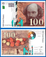 France 100 Francs 1998 Cezanne Frcs Frs Frc Serie Z Que Prix + Port Billet Paypal Bitcoin OK - 100 F 1997-1998 ''Cézanne''