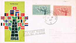 47215. Carta F.D.C. BAILE ATHA CLIATH (Dublin) Irlanda 1962. Tema EUROPA - FDC