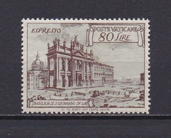 VATICAN 1949 EXPRESS N°12 NEUF** BASILIQUE VARIETE BRUN AU LIEU DE BRUN-ROUGE - Exprès