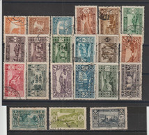 Grand Liban 1930-35 Sites 128-148, 21 Val Oblit Used - Usati