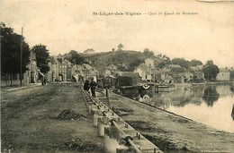 St Léger Des Vignes * Le Quai Du Canal Du Novernais * Péniche Batellerie - Autres & Non Classés