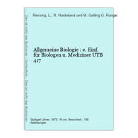 Allgemeine Biologie : E. Einf. Für Biologen U. Mediziner - Léxicos