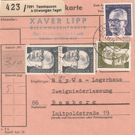 Paket Karte, Tannhausen B. Ellwangen, Bamberg - Sonstige & Ohne Zuordnung