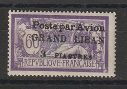 Grand Liban 1924 PA 2d (3 éloigné Du P) , 1 Val * Charnière MH - Poste Aérienne