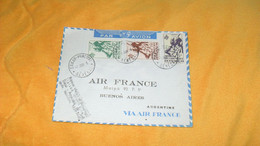 ENVELOPPE ANCIENNE DE 1945../ PREMIERE LIAISON AERIENNE ?....CACHETS DAKAR PRINCIPAL SENEGAL POUR AIR FRANCE BUENOS AIR - Poste Aérienne