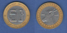 Algeria Algerie 50 Dinars 1992 Bimetallci - Algérie