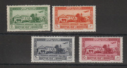 Grand Liban 1938 PA 75-78, 4 Val * Charnière MH - Poste Aérienne