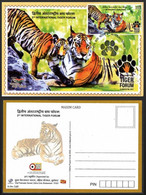 India New ** 2022 2nd International Tiger Forum ,Endangered, Animal, Maxicard Max Card  (**) Inde Indien LIMITED - Storia Postale