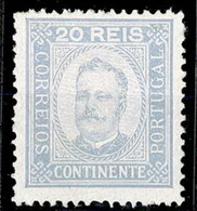 Portugal, 1892/3, # 75 Dent. 12 1/2, Canto Curto, MH - Neufs