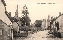 Tamnay * Route Et L'église Et Château Du Village * Villageois - Autres & Non Classés