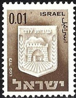 Israel 1966 - Mi 321x - YT 271 ( Coat Of Arms : Lod ) MNH** - Ungebraucht (ohne Tabs)